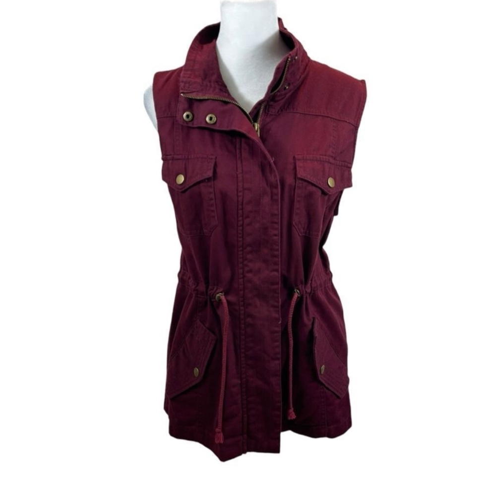 Maroon/ burgundy vest
